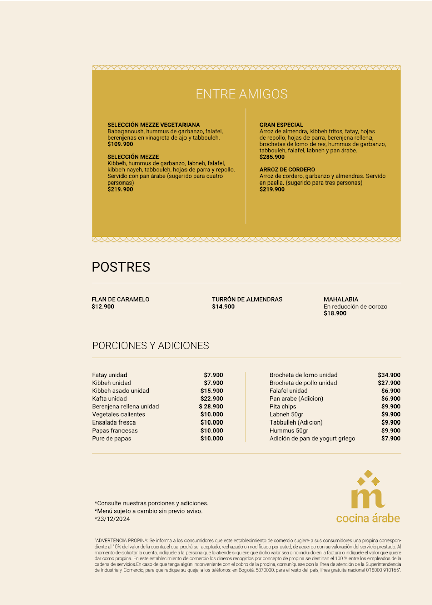 Menu M Cocina Arabe Bogota-2