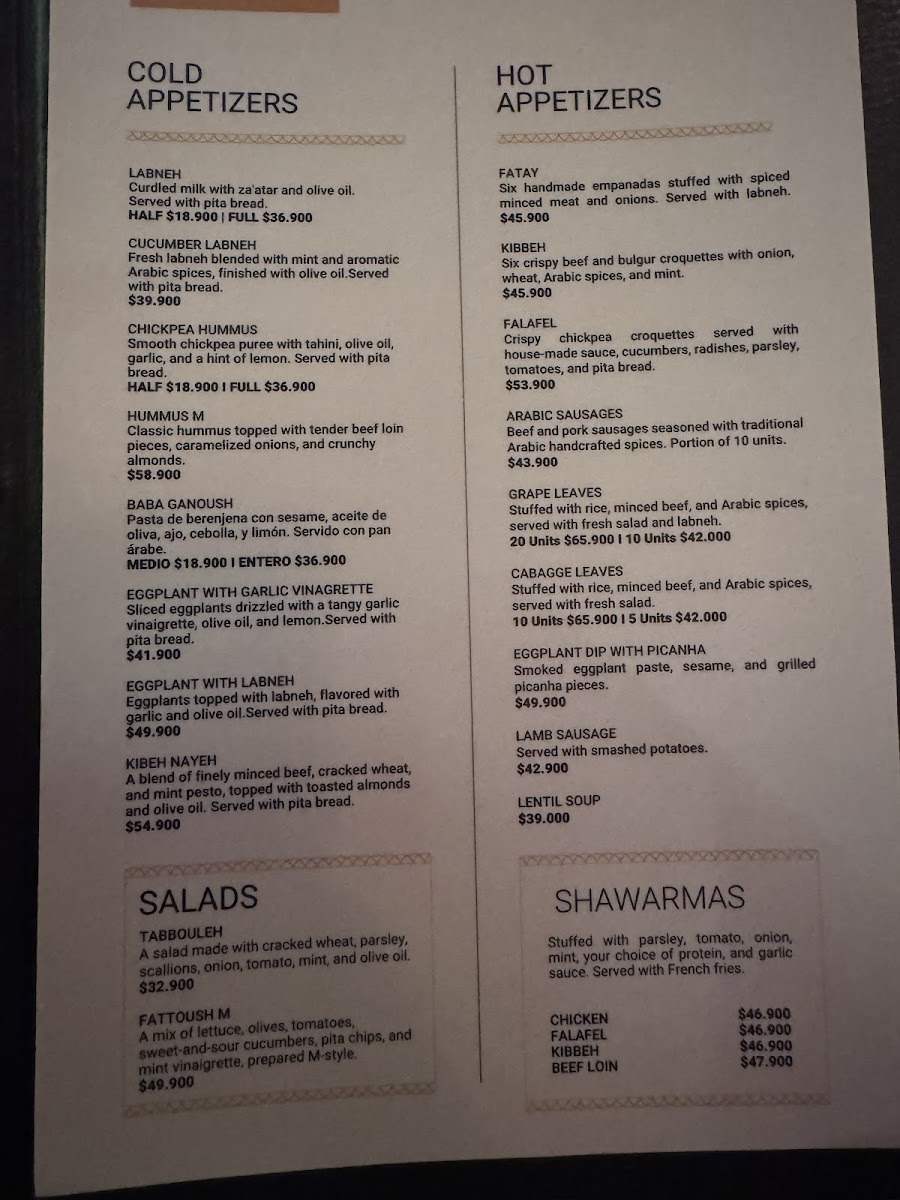 Menu M Cocina Arabe Bogota-5